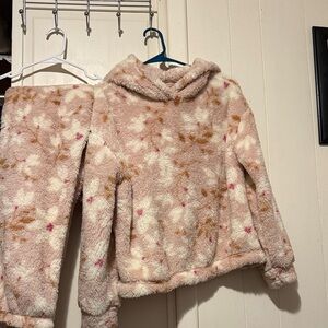 Splendid Kids' Fleece Jacket - Cream and Brown